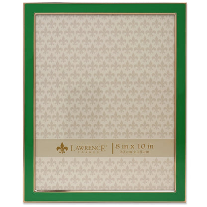 4X6 Gold Metal and Green Enamel Picture Frame