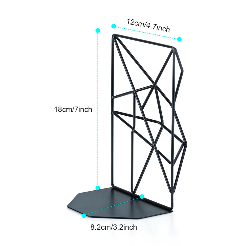 Metal Non-Skid Bookends