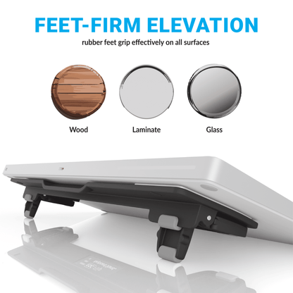 ESC Flip Computer Keyboard Stand for Desktop, Tilted Keyboard Riser and Laptop Stand with 3 Adjustable Angles for Ergonomic Typing, Keyboard Accessories for Offce, Home, & School, Fits Most Keyboards