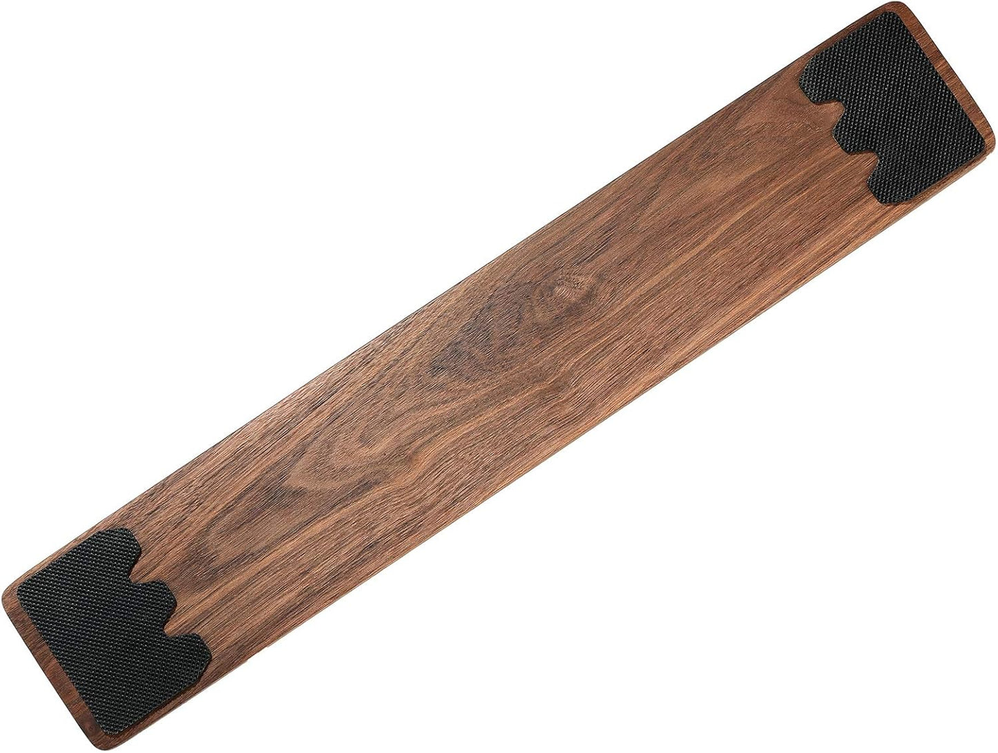 Wooden Keyboard Wrist Rest, Keyboard Wooden Palm Rest, Keyboard Wrist Rest Pad, Walnut Wrist Rest, Solid Wood Mouse Pad Wrist Guard, Wrist Rest Pad, Wrist Pad for Keyboard, (Black Walnut, 11.8In)