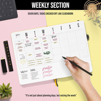 STM A5 Undated Weekly Planner 2024-2025+ Free Pen! Your Daily Planner for Achieving Day-To-Day Goals, Empower Your Weeks and Conquer Your Year with Our Monthly Planner for Academic, Business