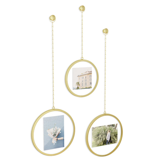 Fotochain Circular Gallery Wall Picture Frame, Set of 3