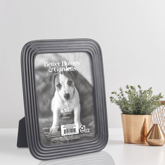 Better Homes & Gardens 5X7 Ceramic Tabletop Frame, Black